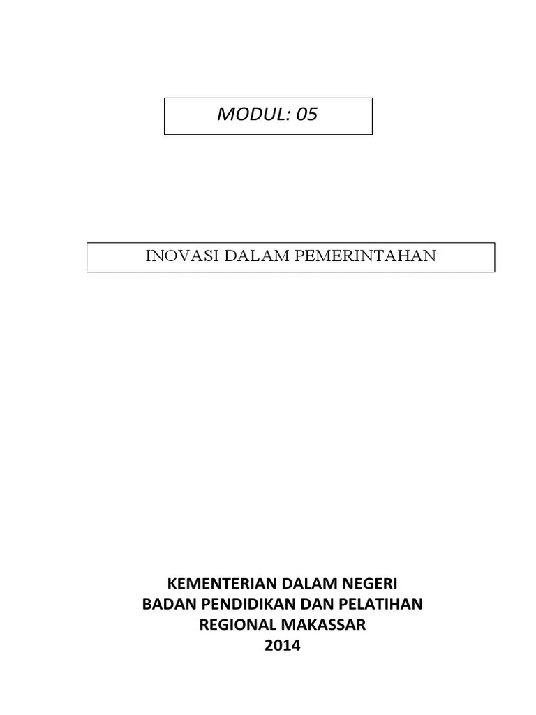 Modul 5 Inovasi Dalam Pemerintahan | PDF