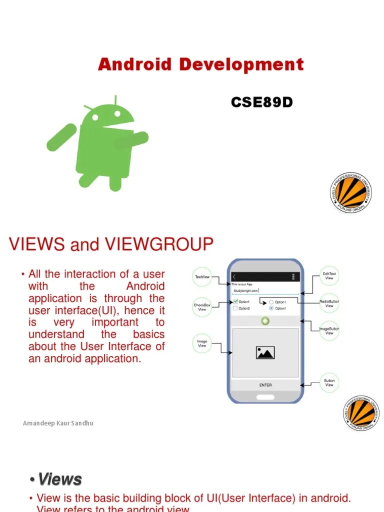 Android Studio | PDF | Graphical User Interfaces | Button (Computing)