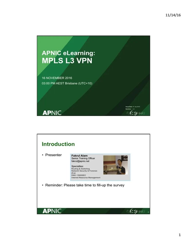 MPLS L3 VPN Handouts | PDF | Networking | Multiprotocol Label Switching