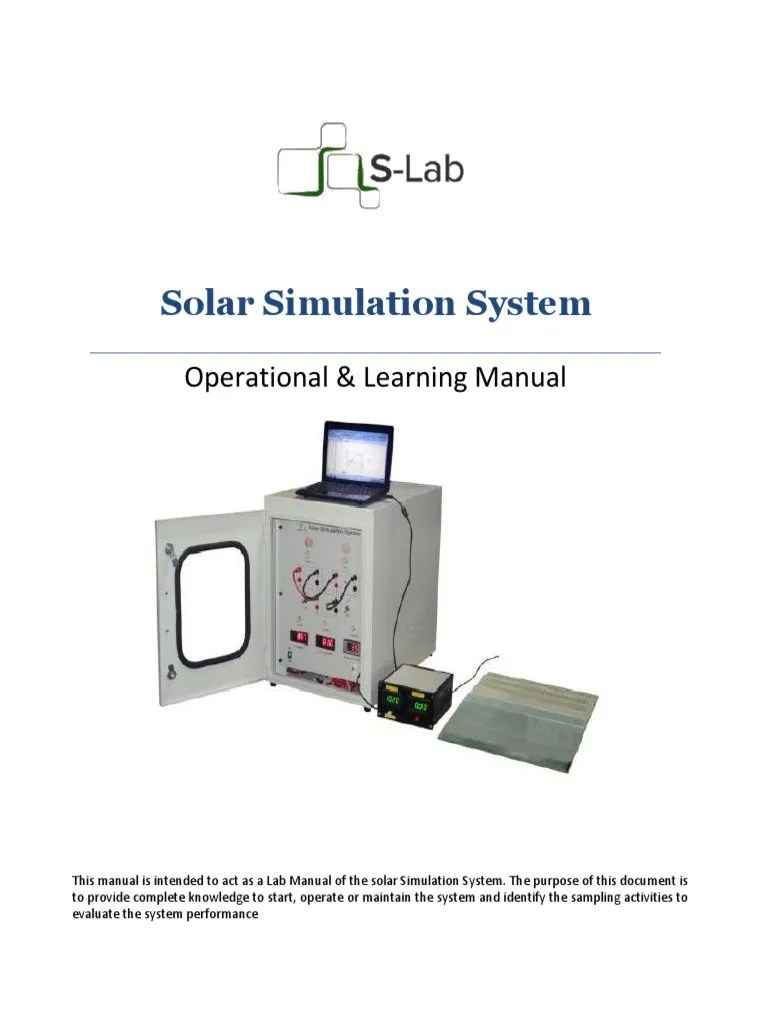 Solar Simulation System PDF (Print) | PDF | Photovoltaics | Solar Panel