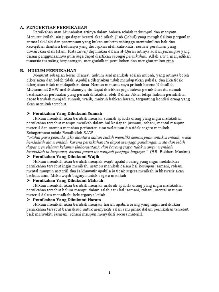 Bab Pernikahan | PDF | Agama & Spiritualitas | Gaya Hidup