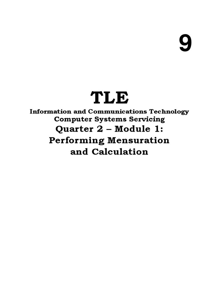Quarter 2 - Module 1: Performing Mensuration And Calculation | PDF ...