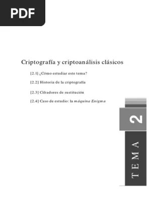 24.03.2017 · así los primeros sistemas telegráficos y telefónicos utilizaban cable para lograr la transmisión de mensajes. Tema2 Criptografia Y Criptoanalisis Clasicos Pdf Criptografia Cifrado