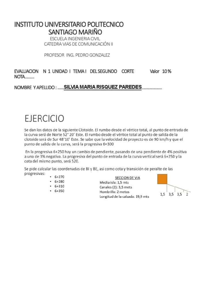 Vías De Comunicación II | PDF