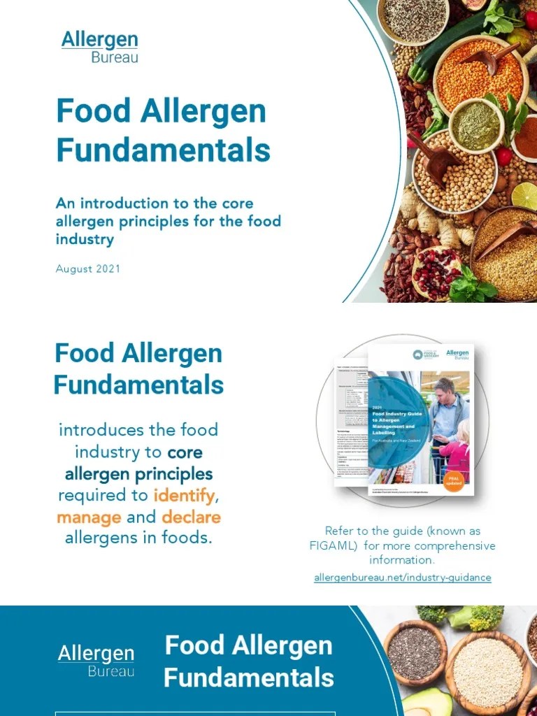 Food Allergen Fundamentals | PDF | Food Allergy | Allergy
