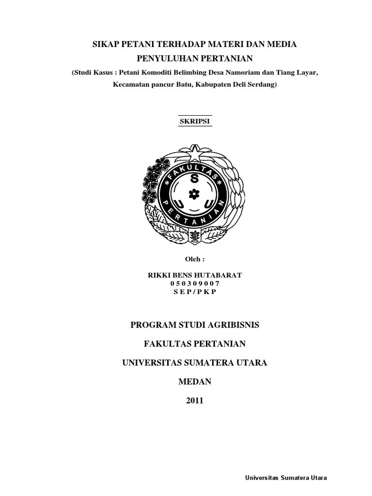 Referensi Skripsi USU, 2011 | PDF