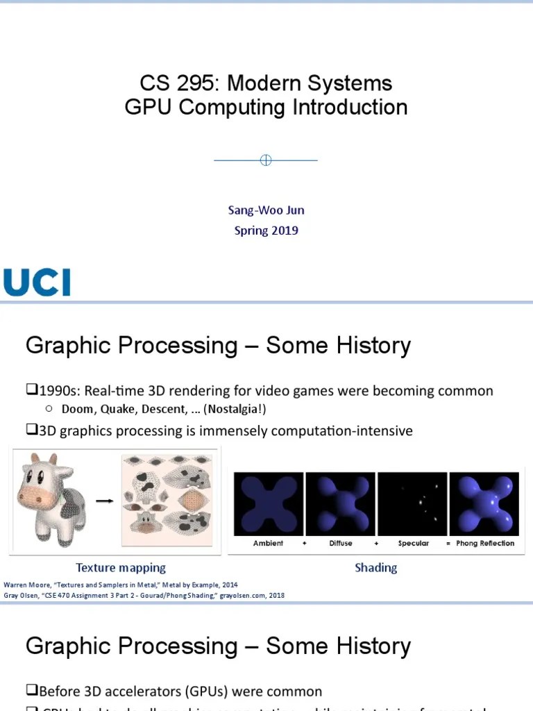 Gpu1 - GPU Introduction | PDF | Graphics Processing Unit | Texture Mapping