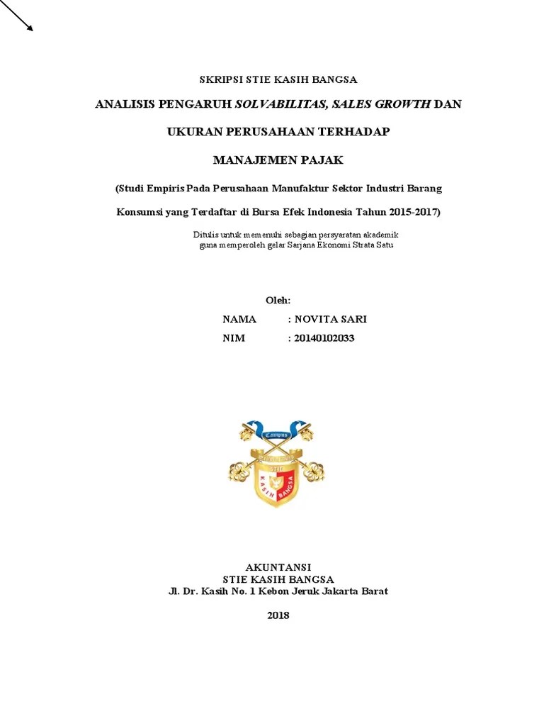 SKRIPSI NOVI | PDF