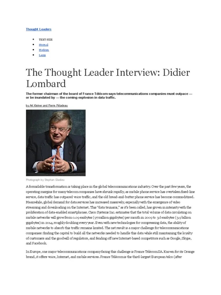 The Telecommunications Industry - Forecast | PDF | Net Neutrality | Telecommunication