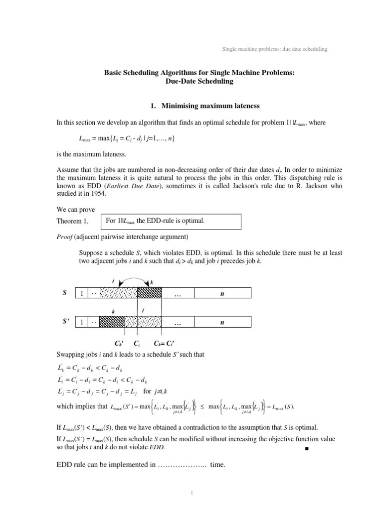 Scheduling Algorithm | PDF | Algorithms | Theoretical Computer Science