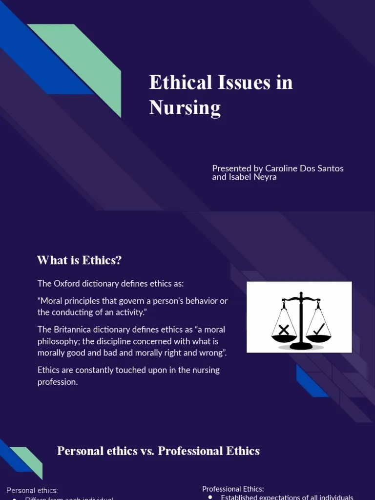 Ethical Issues In Nursing | Download Free PDF | Nursing | Morality