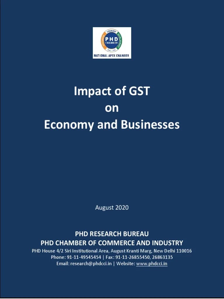Impact Of GST On Economy And Businesses | PDF | Taxes | Value Added Tax