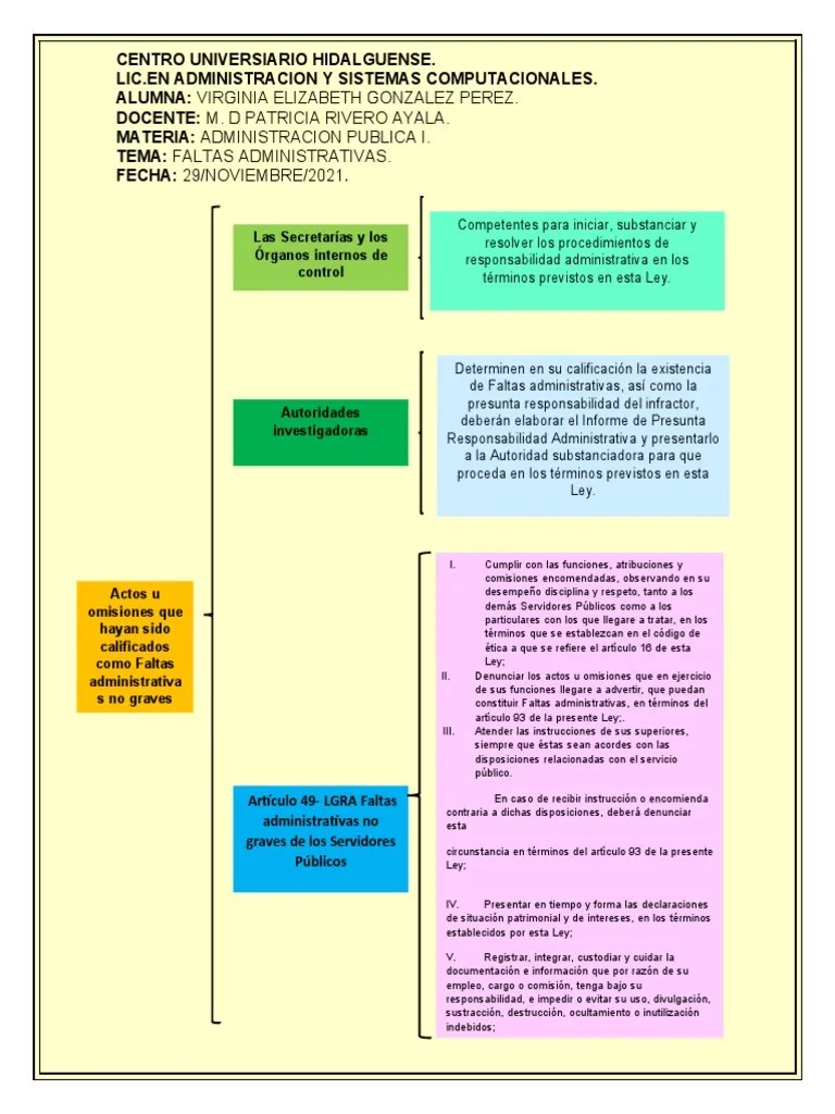 Faltas Administrativas No Graves | PDF | Administración Pública ...