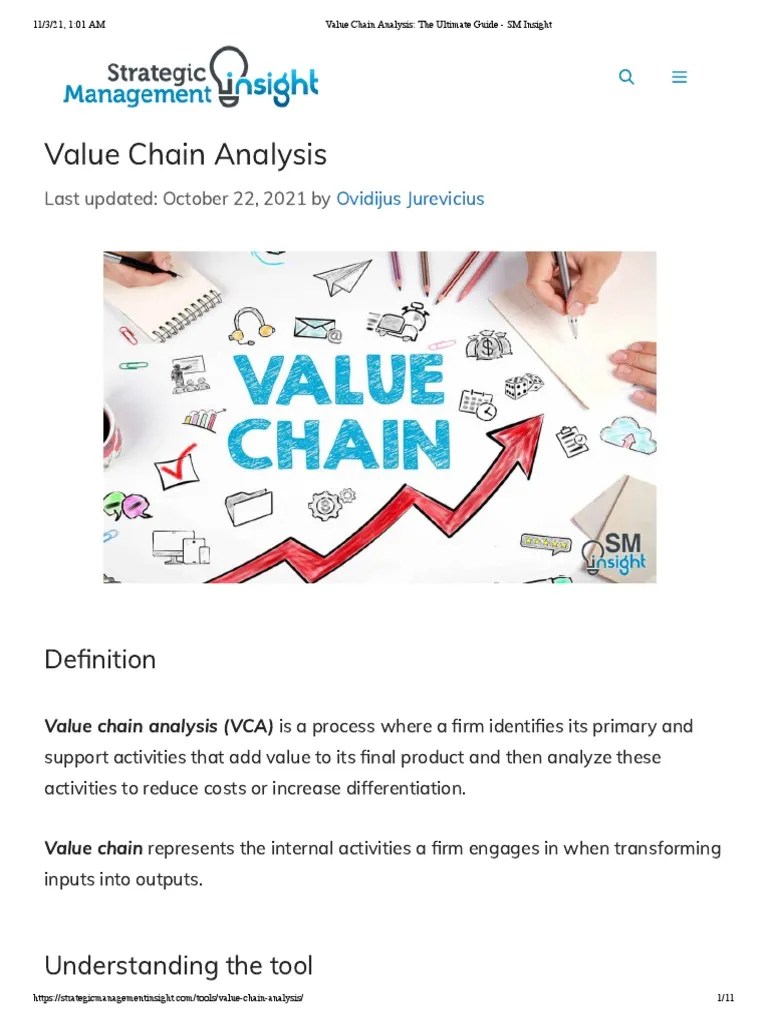 Value Chain Analysis - The Ultimate Guide - SM Insight | PDF | Value ...