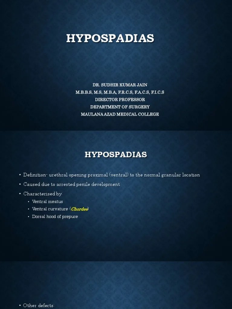 Hypospadias | PDF | Pelvis | Urinary Bladder