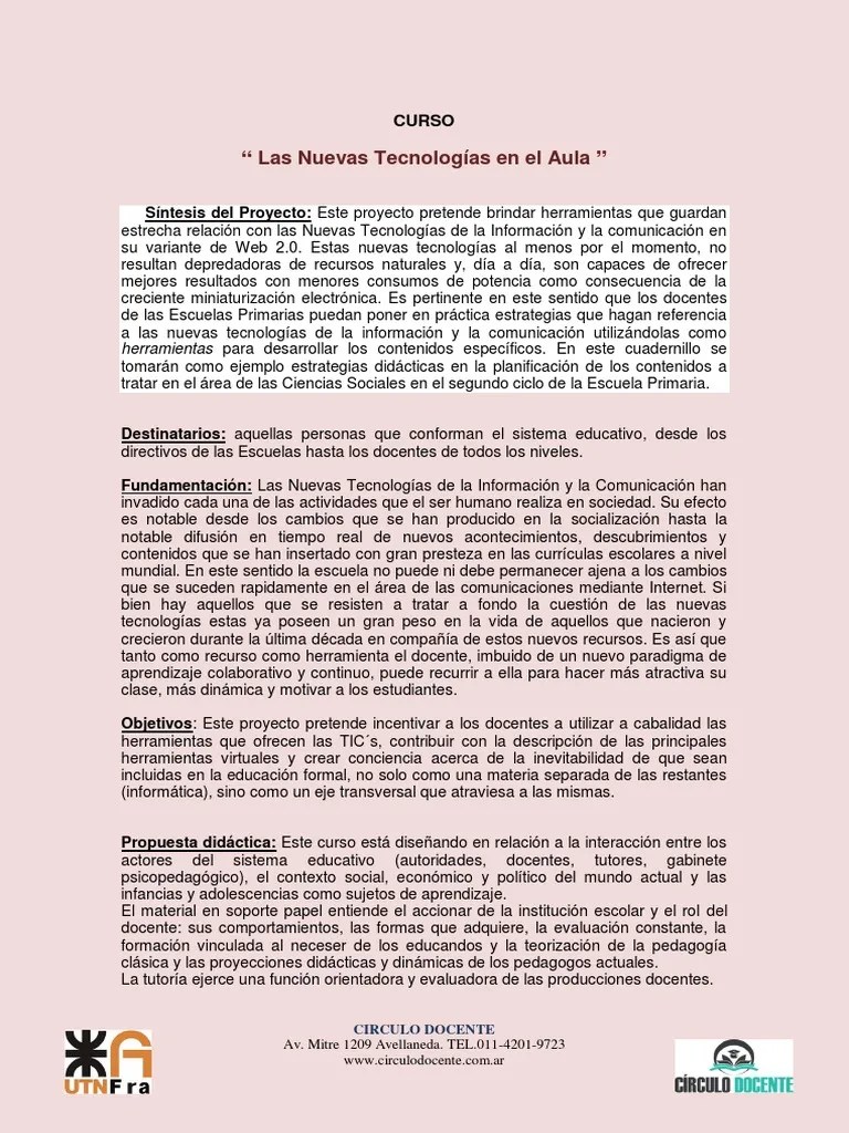 260 Las Tics En El Aula | PDF | Aprendizaje | Internet