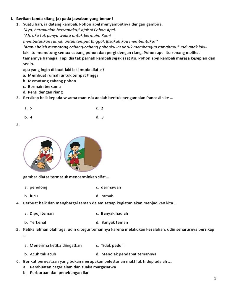 Soal Tema Kelas 3 | PDF