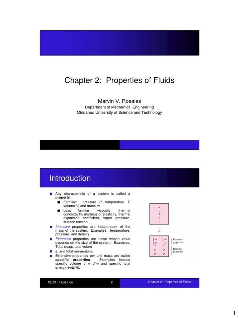 Chapter 2 - Properties Of Fluids | PDF | Viscosity | Fluid Mechanics