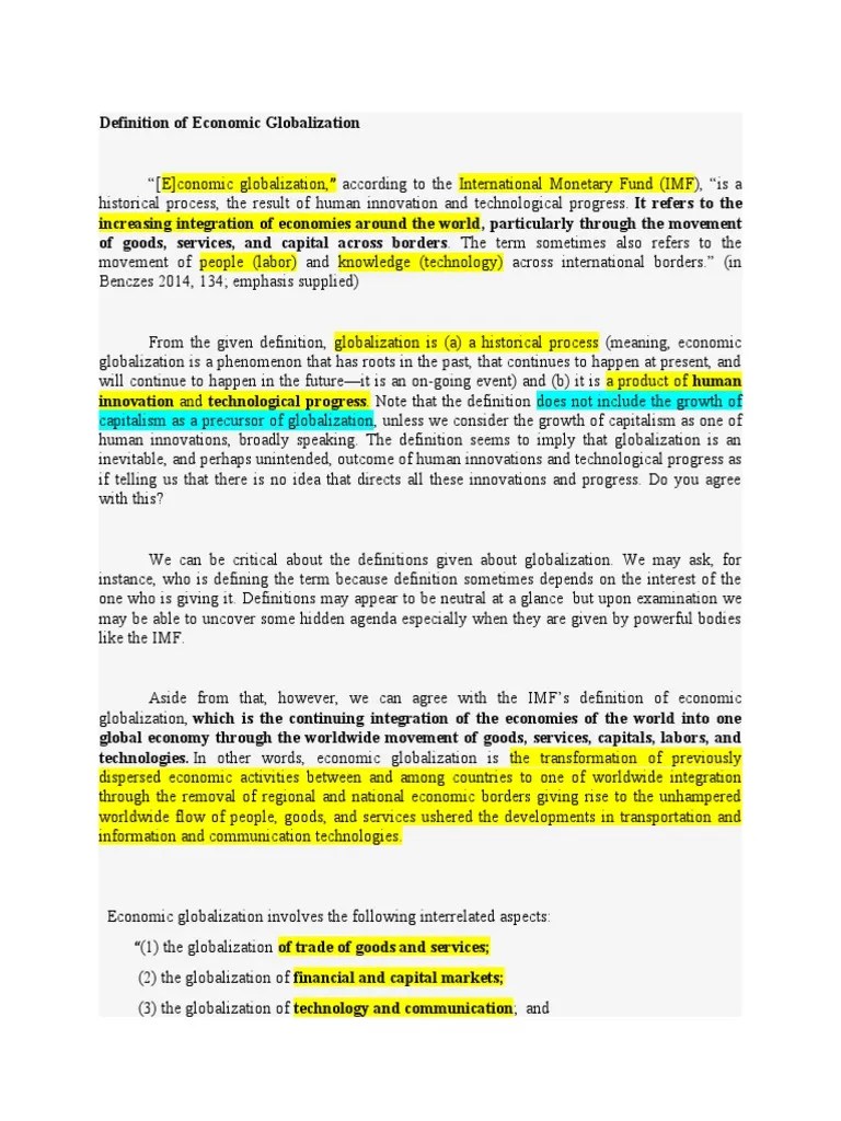 Module 2 - Economic Globalization | PDF | Globalization | Economies