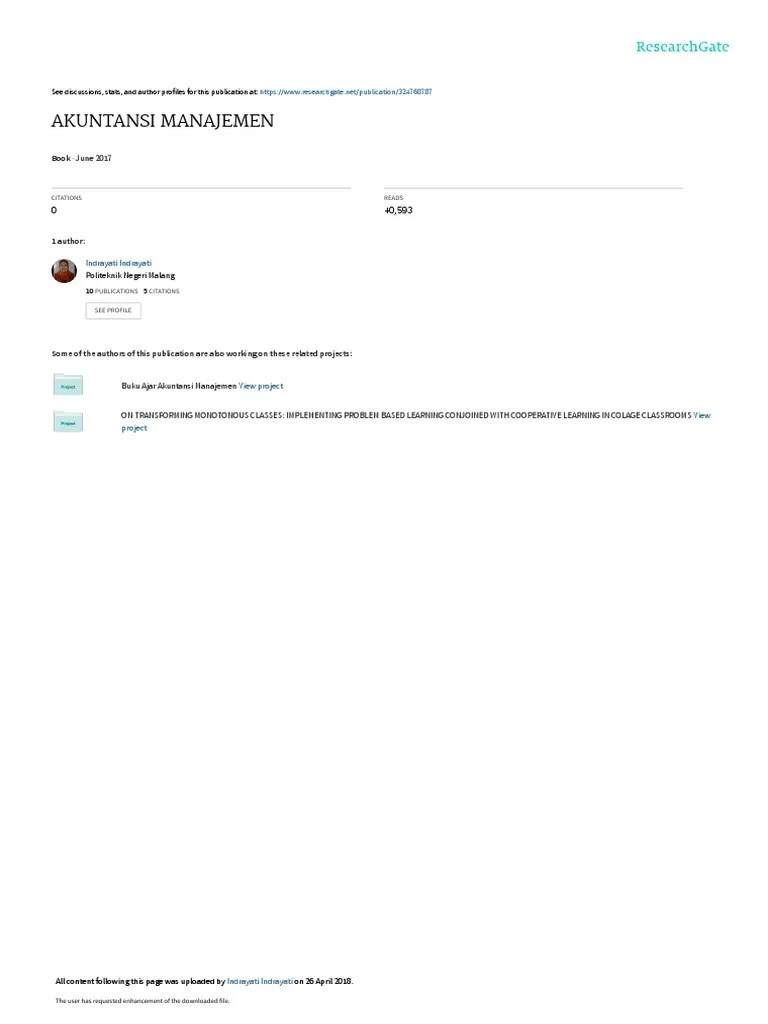 Akuntansimanajemen (Sofi) | PDF
