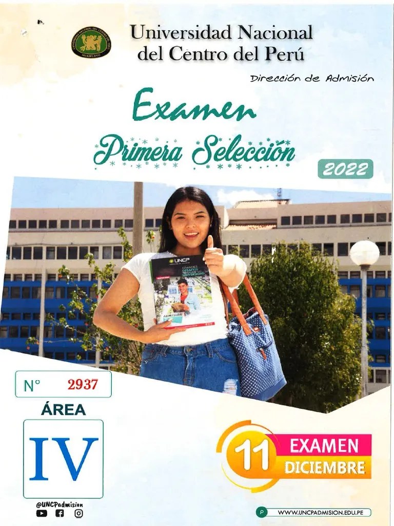 Examen De Admisión UNCP Área IV | PDF
