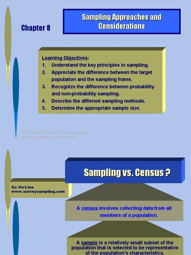 Sampling Approaches And Considerations | Download Free PDF | Sampling ...