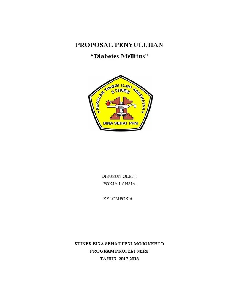369841732 Proposal Penyuluhan Diabetes Mellitus | PDF