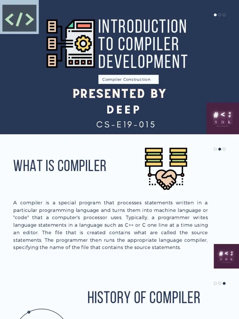 Introduction To Compiler Development | PDF | Parsing | Compiler