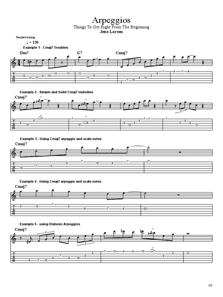 Arpeggios Things To Get Right From The Beginning | PDF | Elements Of Music | Melody