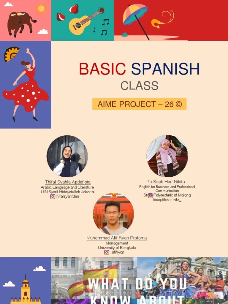 Basic Spanish Learning | PDF