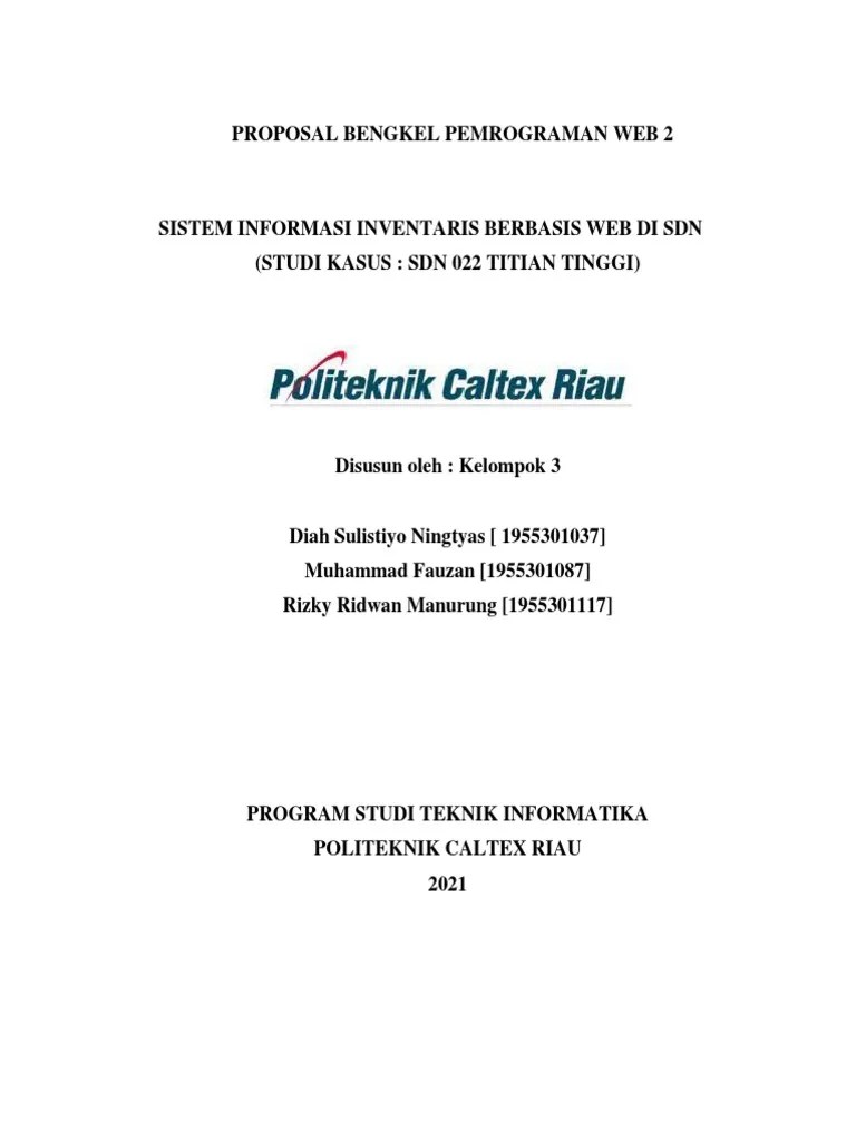 Sistem Informasi Inventaris Berbasis Web Di SDN | PDF