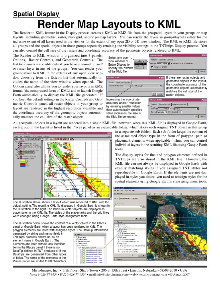 73 Render Map Layouts To KML PDF Computer Graphics Areas Of 1