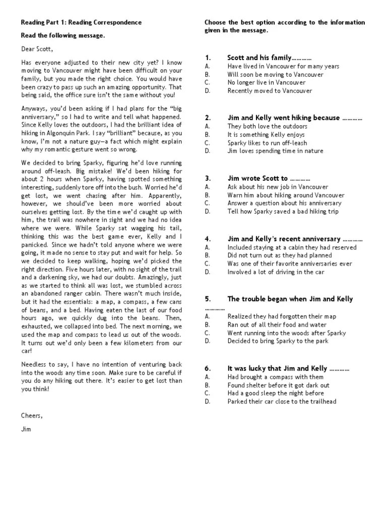 Celpip Reading Practice Test | PDF | Currency | Coins