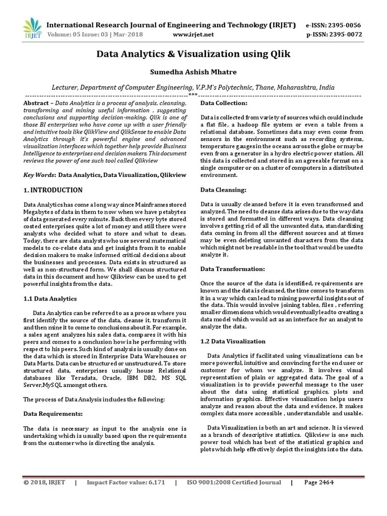 Data Analytics And Visualization Using Q | PDF | Data Analysis | Analytics