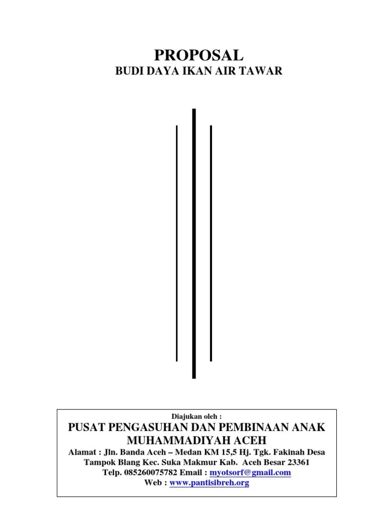 Proposal Usaha Perikanan Budidaya 