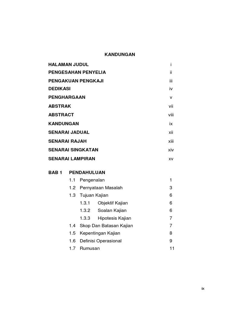 Bab 1 Hingga Bab 3 | PDF