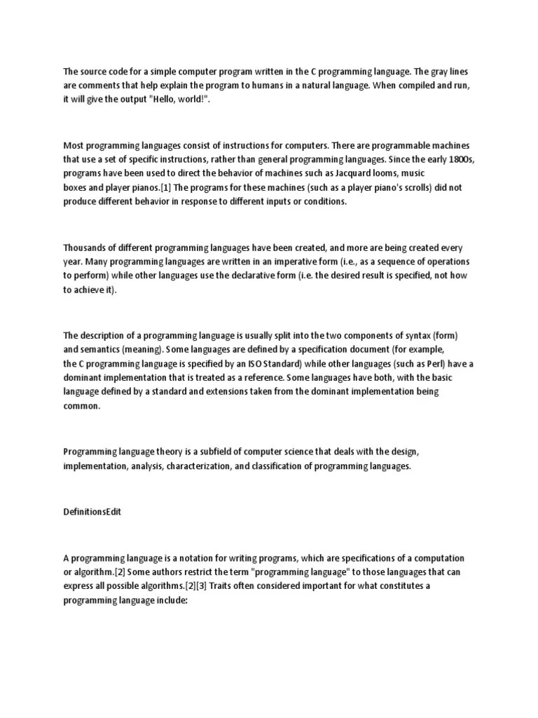 The Source Code | PDF | Programming Language | Computer Programming