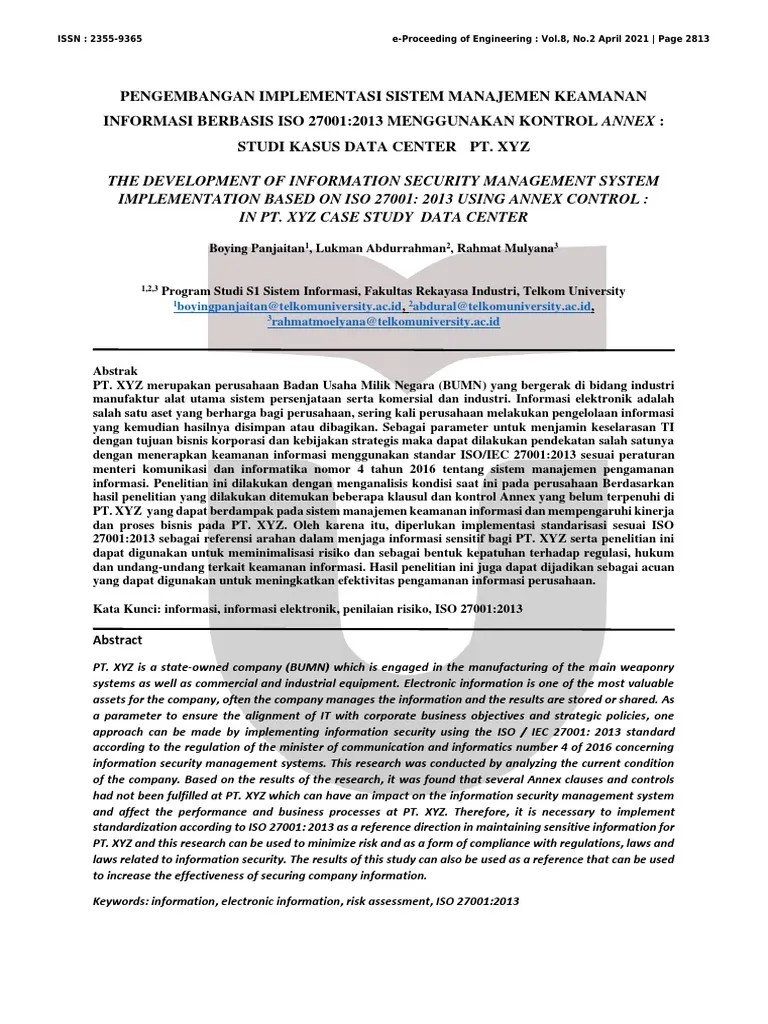 ISO 27001 Implementation | PDF