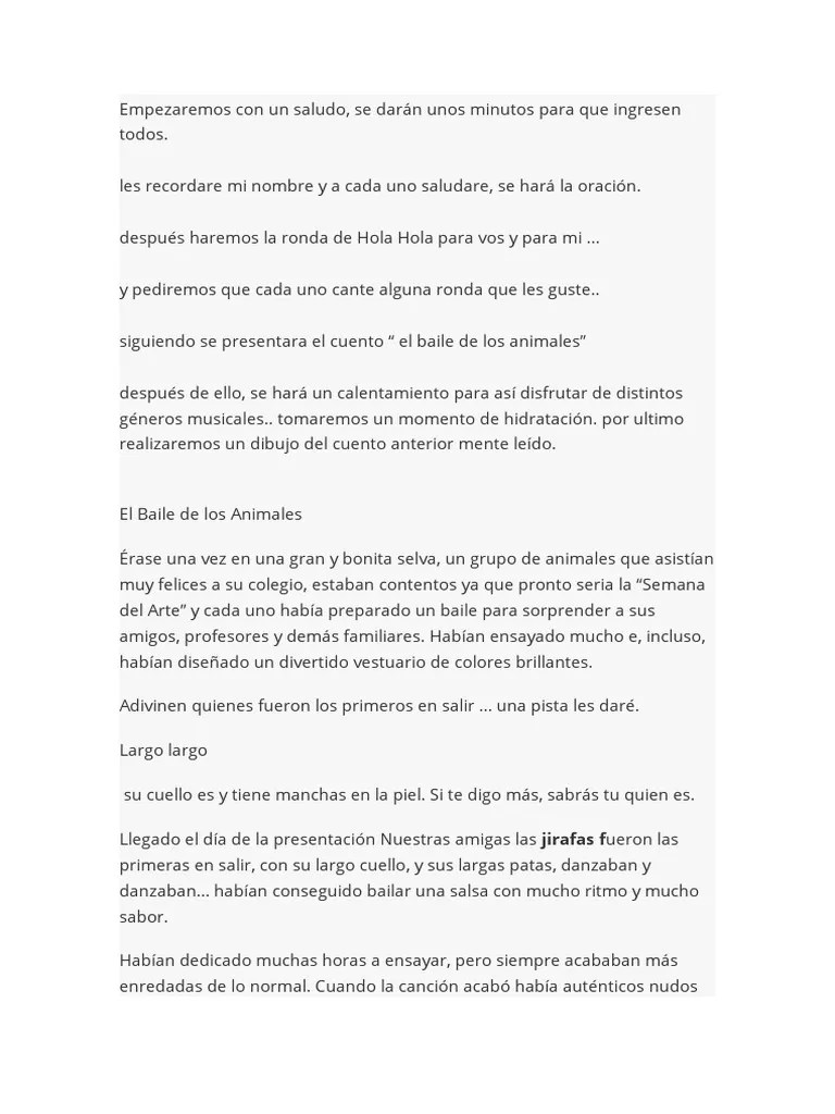 El Baile De Los Animales | PDF | Bailes