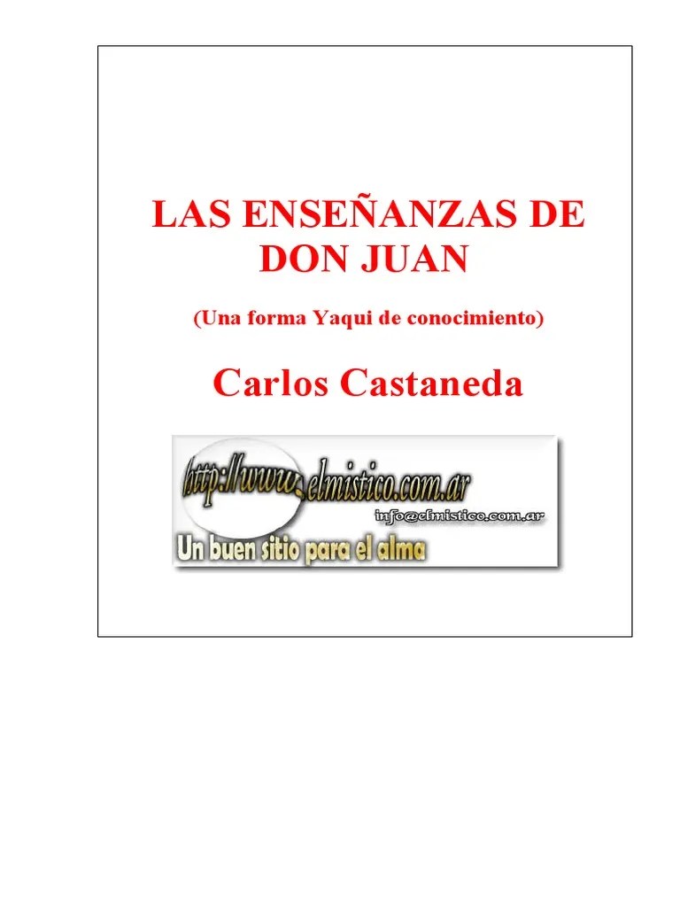 Castaneda Carlos. Las Ensenanzas De Don Juan | PDF | Conocimiento ...