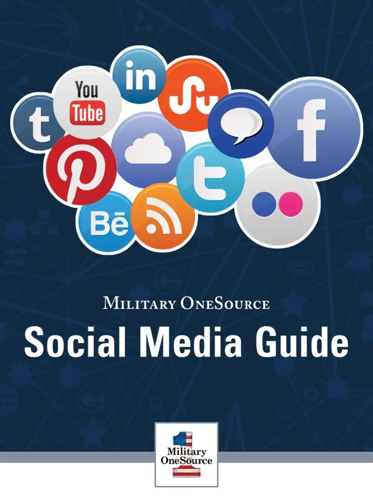 Social Media Guide: Military Onesource | PDF | Internet Privacy | Popular Culture & Media Studies