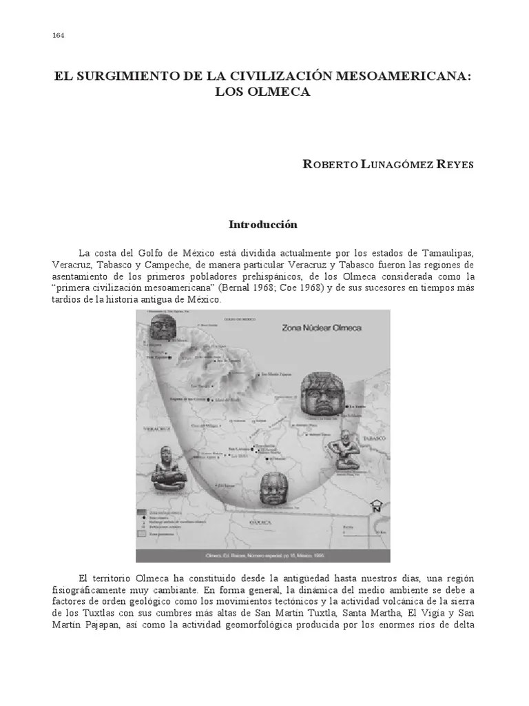 Cultura Olmeca, The Olmecas | PDF