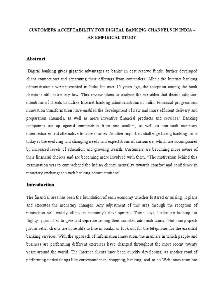 Digital Banking | PDF | Banks | Banks & Banking