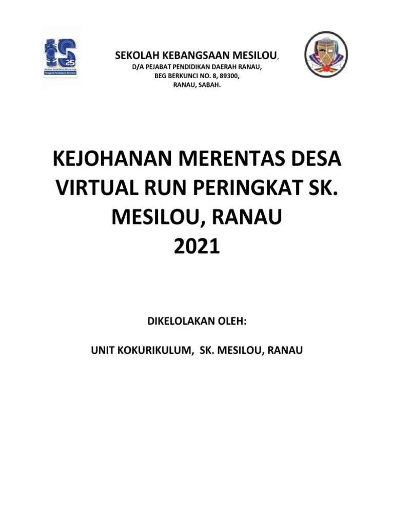 Peraturan Pertandingan Merentas Desa Virtual Run Peringkat Sk. Mesilou 2021 | PDF