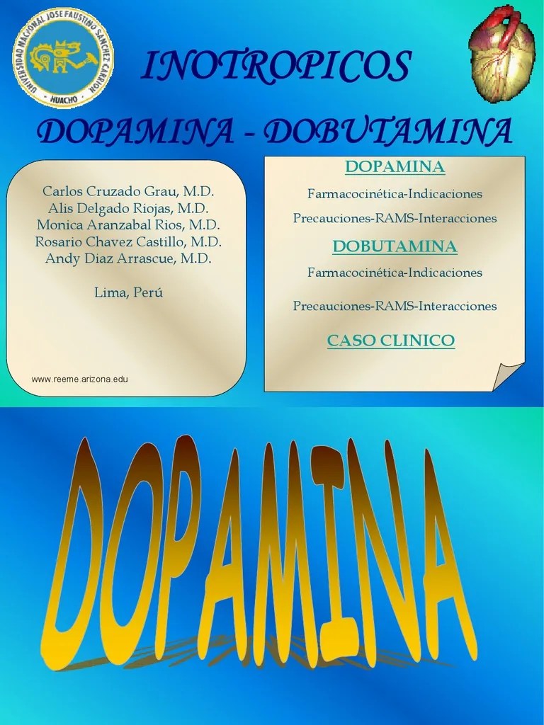 Inotropicos Dopamina Y 1 | PDF | El Embarazo | Medicina CLINICA