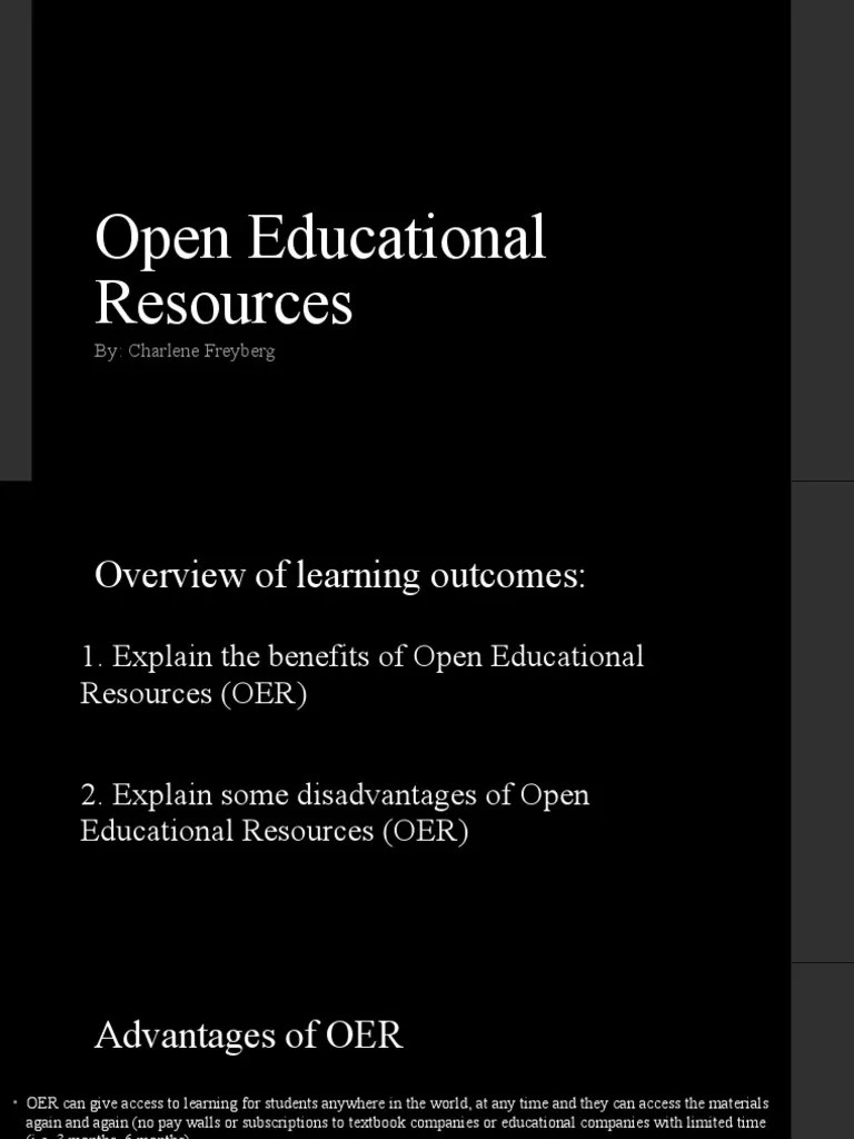 Open Educational Resources | PDF