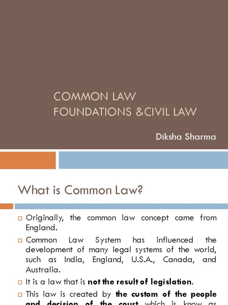 An Overview Of The Key Differences Between Common Law And Civil Law ...