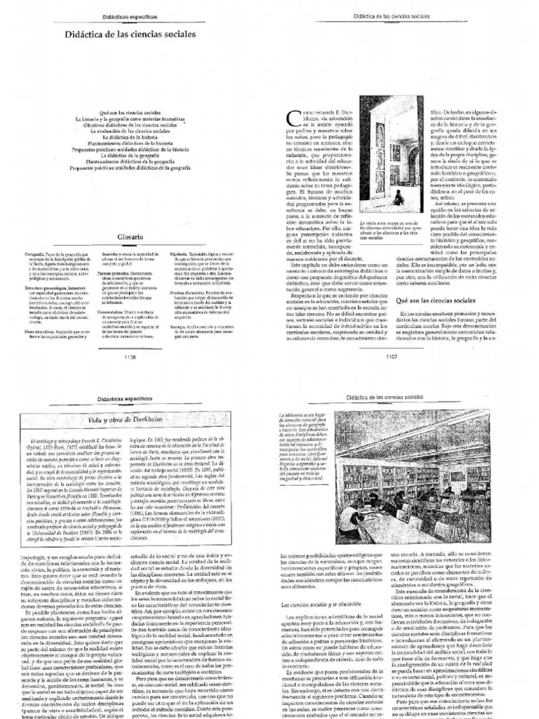 Didáctica De Las Ciencias Sociales - Geografía E Historia | PDF
