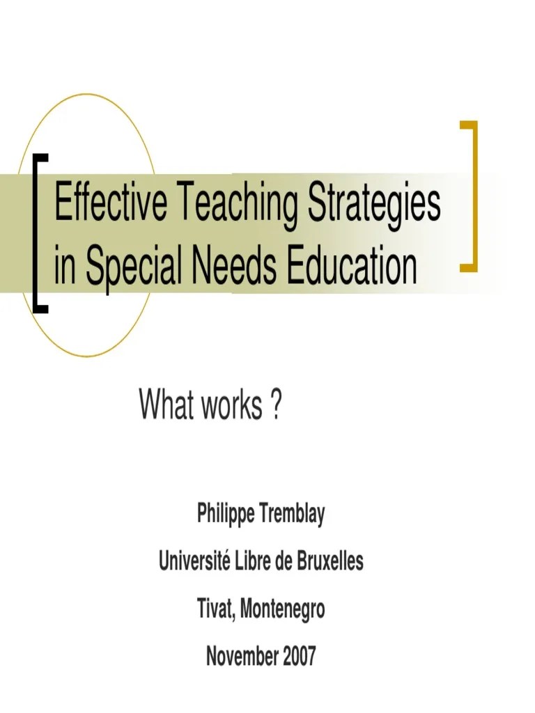 Understanding The Special Education Needs Of Learners In Difficult Circumstances | PDF ...