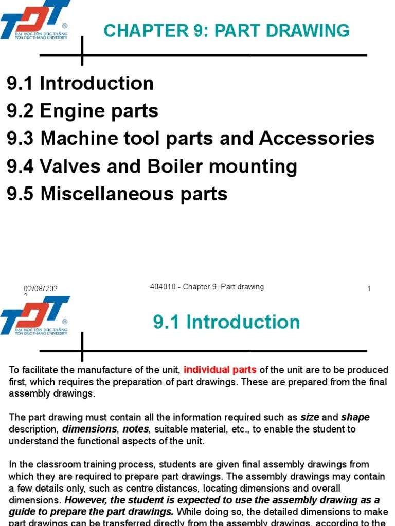 Mechanical Drawing - Chap 9 | PDF | Mechanical Engineering